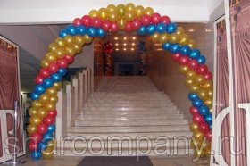 арка из воздушных шаров на корпоративный праздник