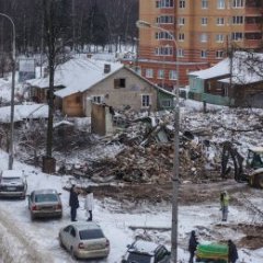 Снос частных домов на улице Борисова