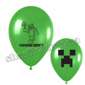 Воздушный шар с изображением Стива из игры Майнкрафт